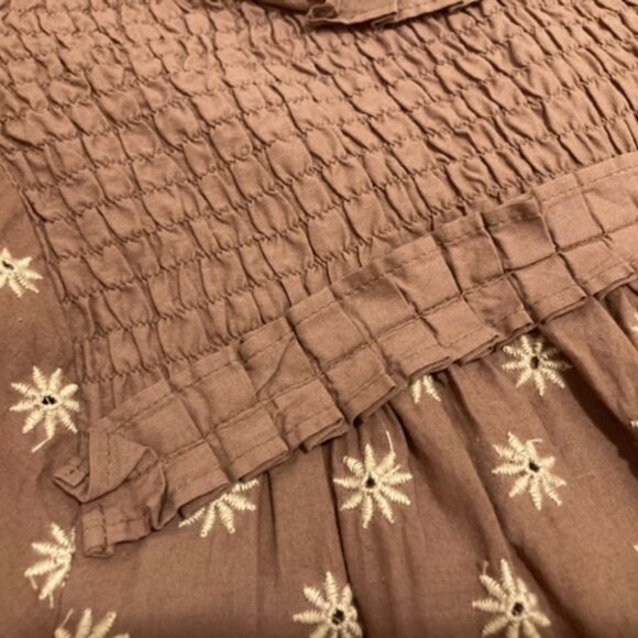 Women's Boho Babydoll Short Sleeve Summer Top - Picture 7 of 8